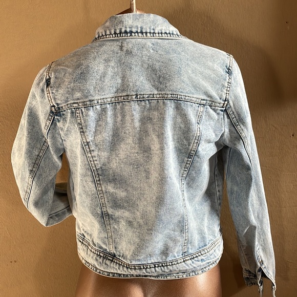 Acid Wash Denim Jacket - Picture 5 of 7